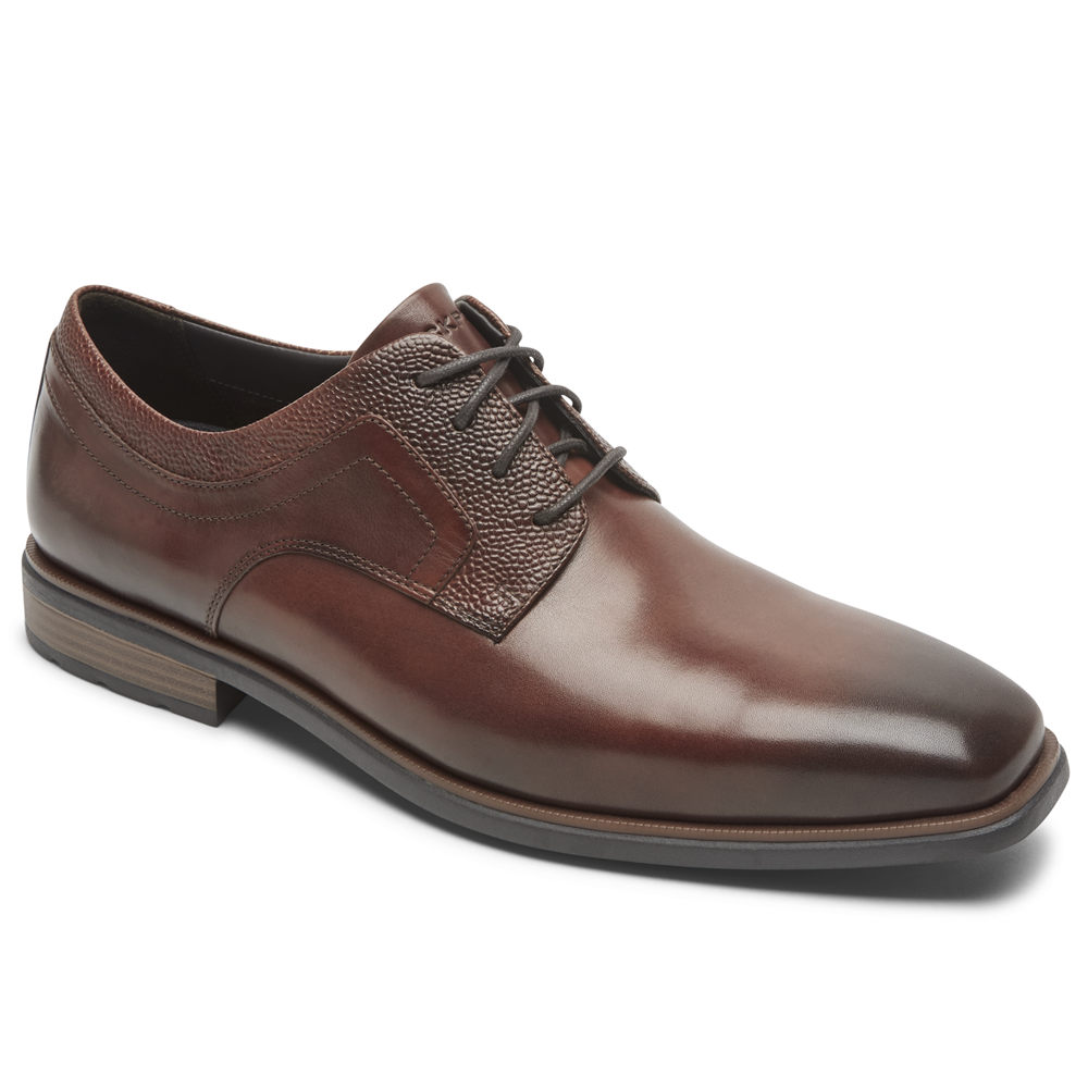 Rockport Mens Oxfords Brown - Farrow Plain Toe - UK 946-SDCANI